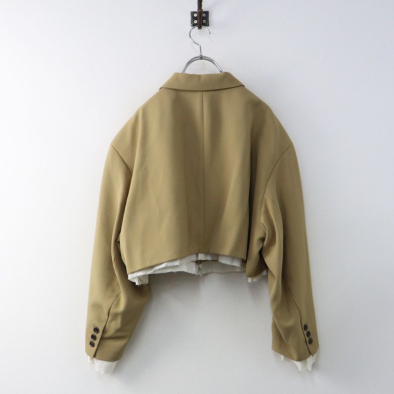 2024AW マチャット MACHATT クロップドジャケット F｜ベージュ 羽織り 
