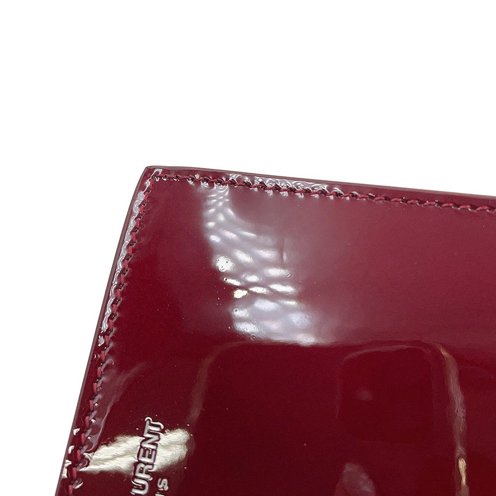 サンローランパリ 二つ折り財布 イースト/ウエスト ウォレット パテントレザー 396307 SAINT LAURENT PARIS サンローランパリ 二つ折り財布 イースト/ウエスト ウォレット