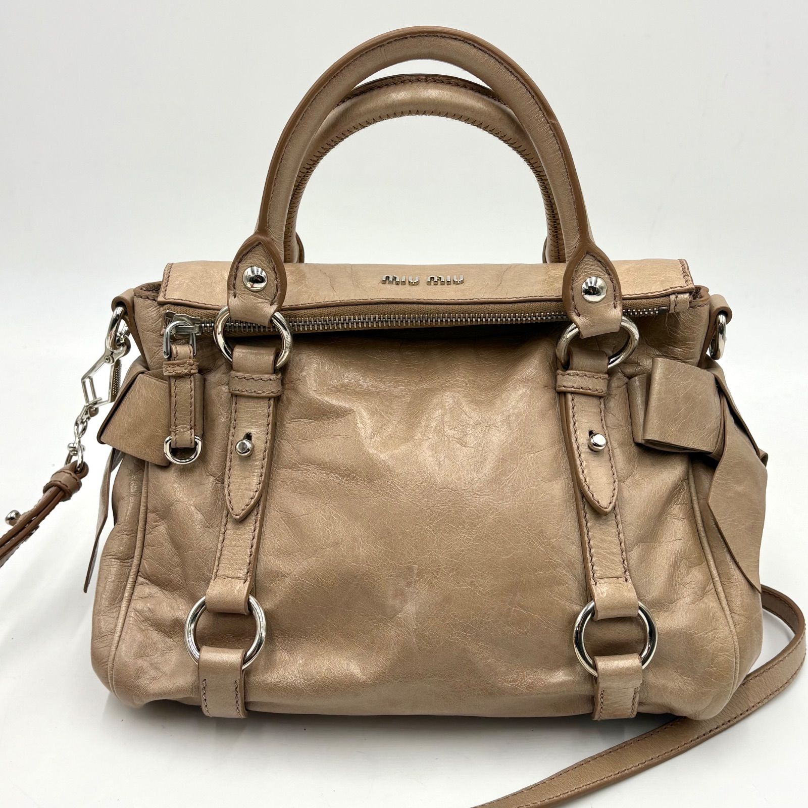 miumiu VITELLO SHINE 2wayバッグ 【公式通販】
