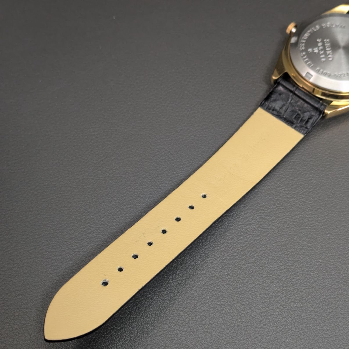 OH済・稼働品】セイコー5 自動巻き 6309A 70s ☆赤文字盤 ゴールド