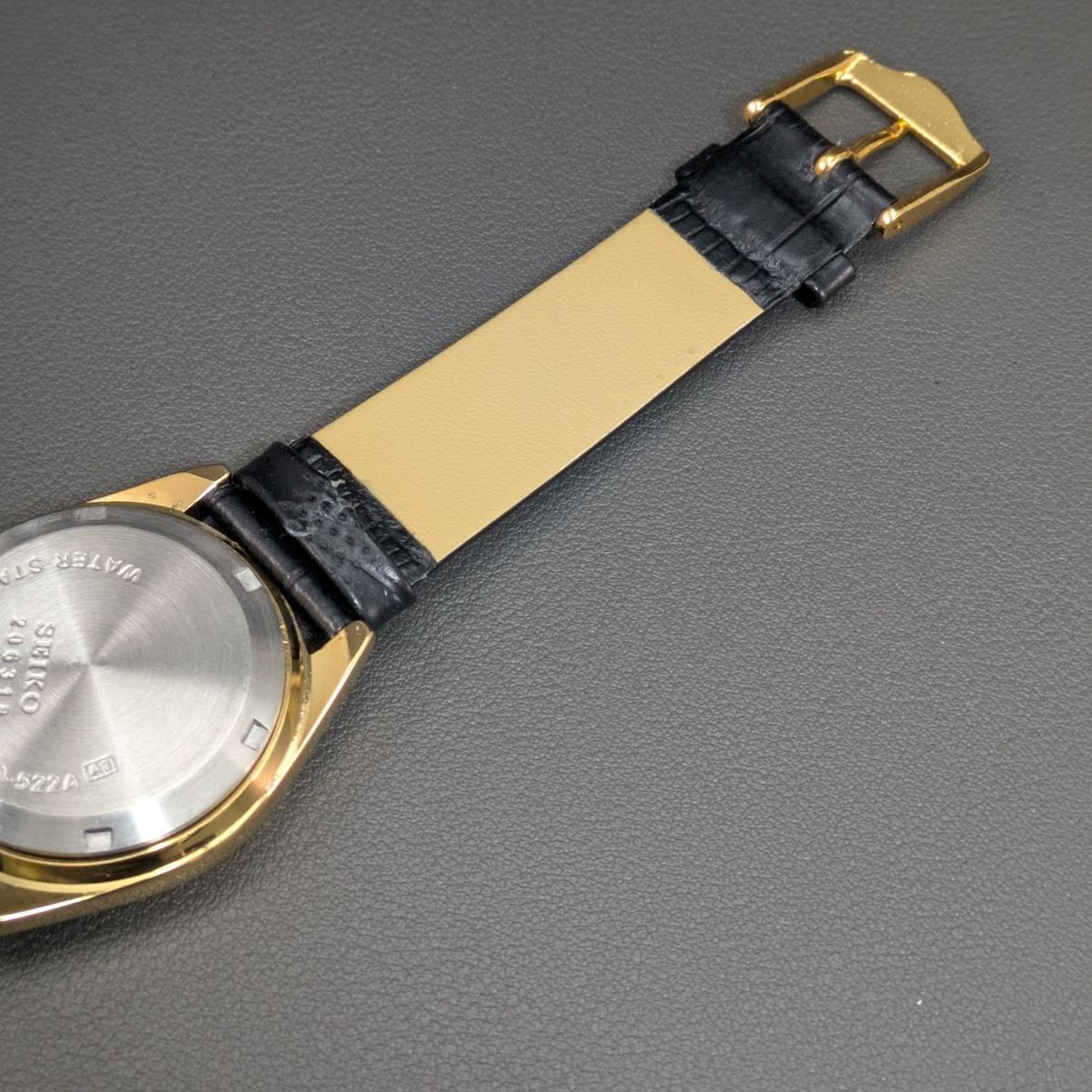 OH済・稼働品】セイコー5 自動巻き 6309A 70s ☆赤文字盤 ゴールド