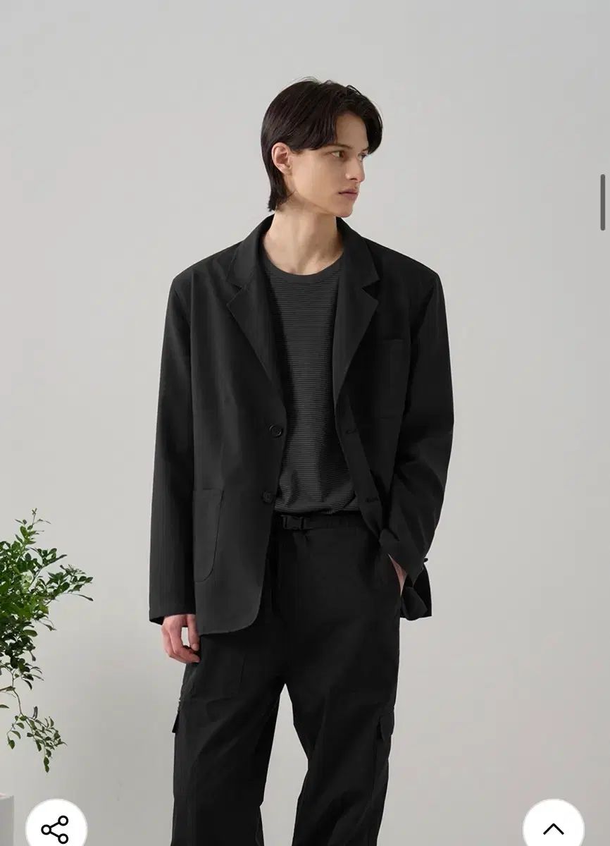 XL) ドローフィット リラックスド オフィス CN ブレーザー BLACK 出品 