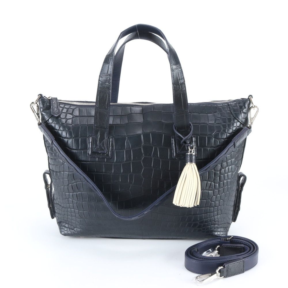 JRA認定 レザージュエルズ クロコダイル レザー 2WAY ショルダーバッグ 