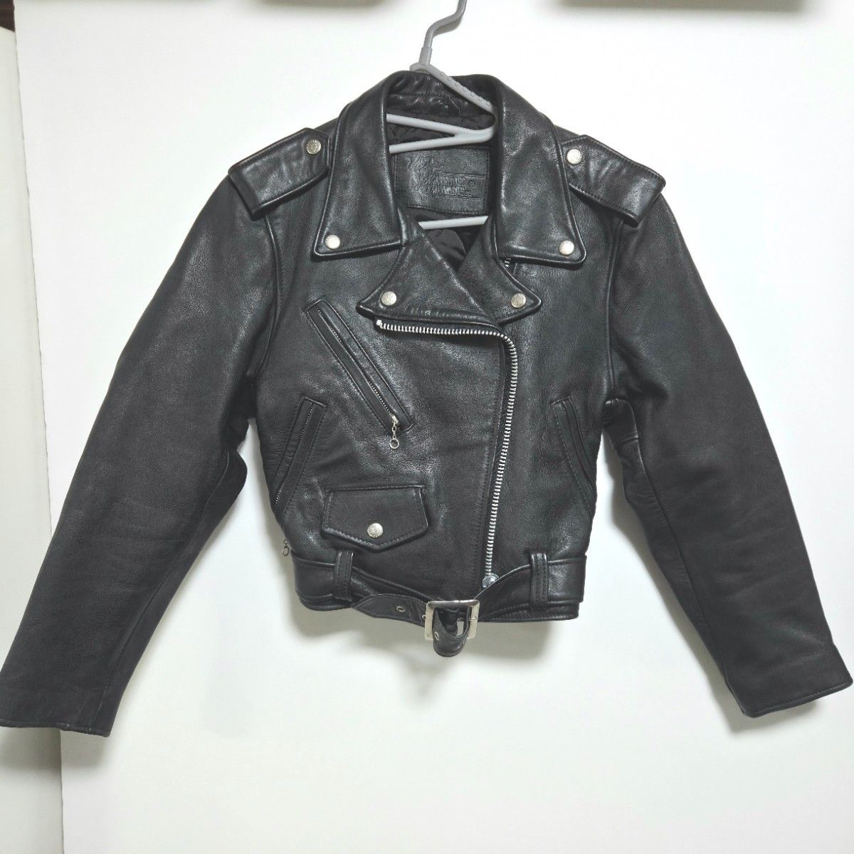 BRANDED GARMENTS 本革 ダブルライダースジャケット 76 ブラック