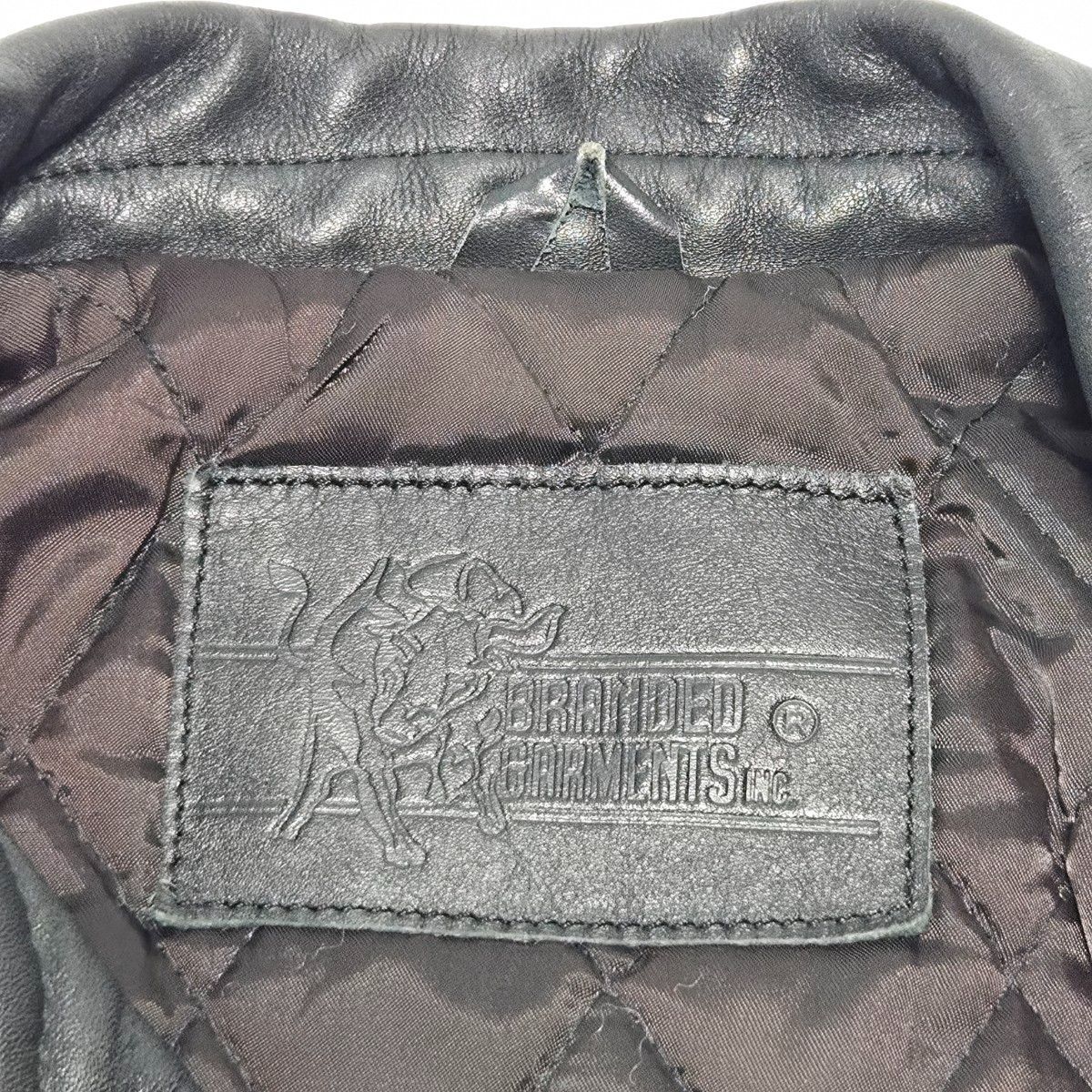 BRANDED GARMENTS 本革 ダブルライダースジャケット 76 ブラック