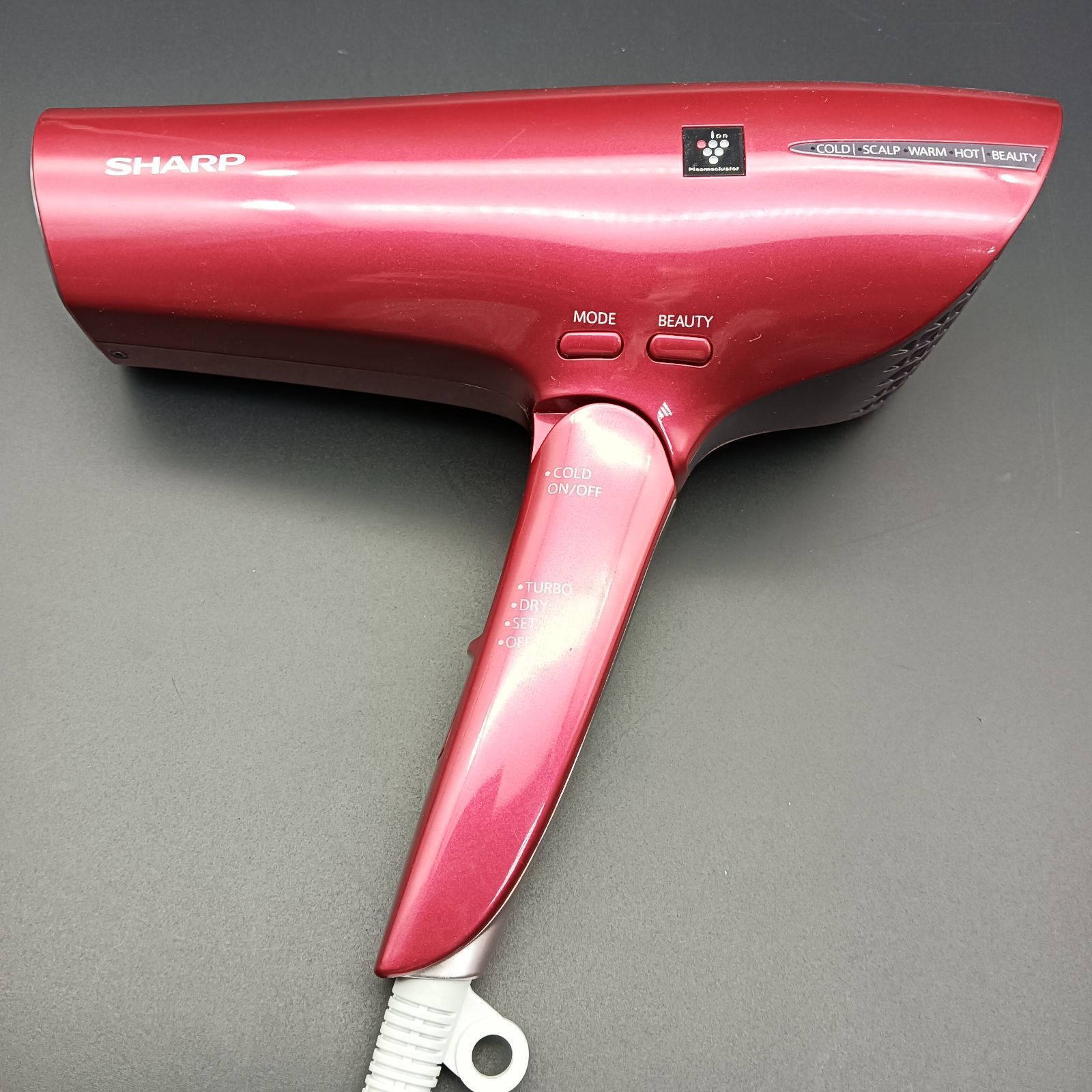 美品】SHARPプラズマクラスター ドライヤー ルビーレッド IB-JP9-R
