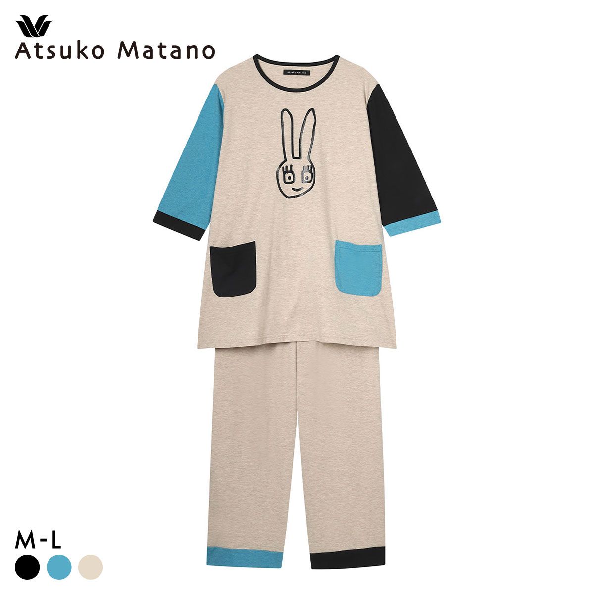 み*ん様 ひ*み様 新品未使用　訳あり　マタノアツコ　うさぎ　フリースパジャマ み*ん様 ひ*み様 新品未使用 訳あり マタノアツコ うさぎ フリース