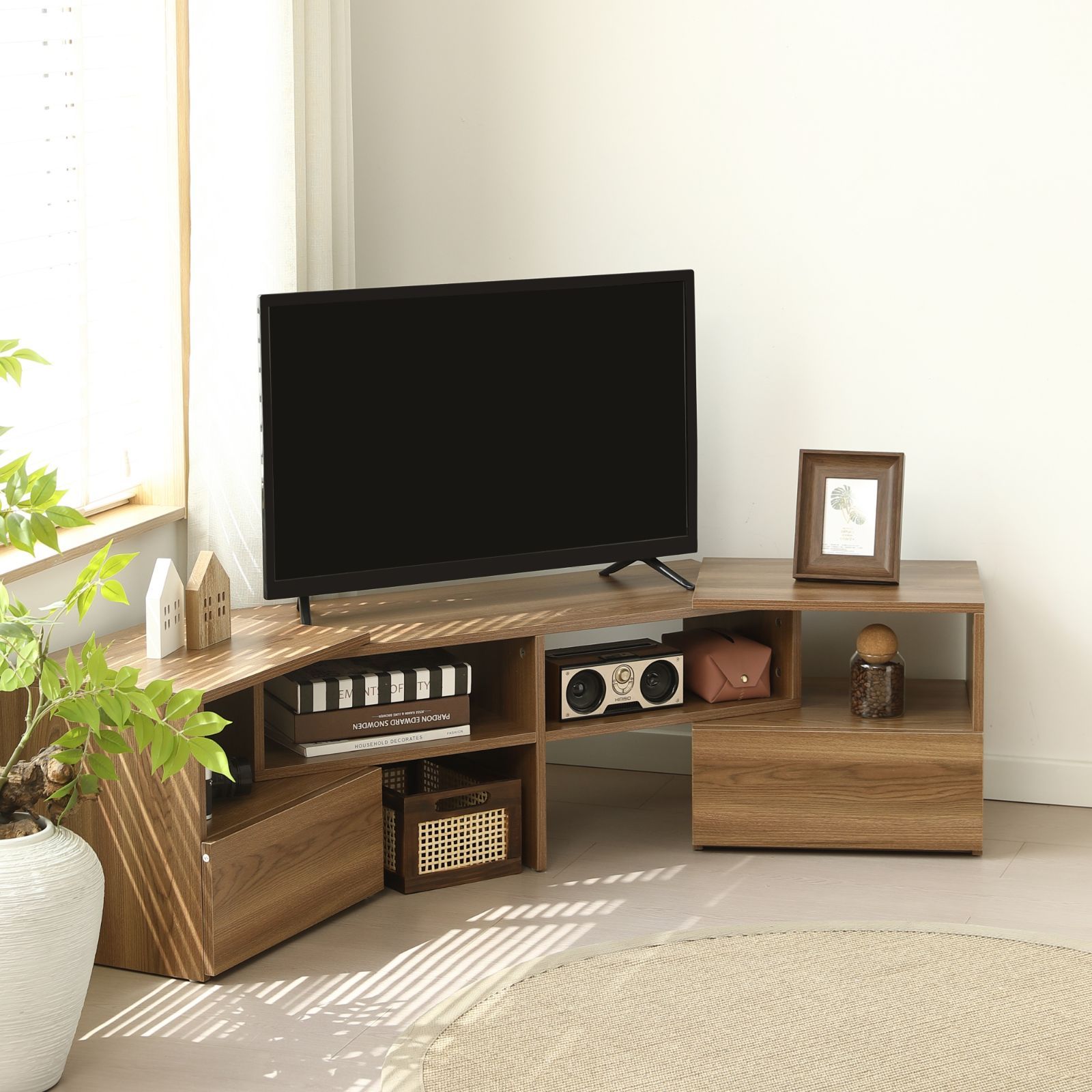テレビ台 ローボード 伸縮自由 幅93～172cm テレビボード テレビラック