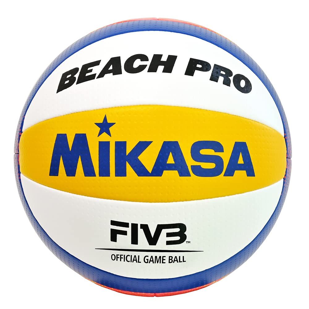 ミカサ(MIKASA) ビーチバレーボール 国際公認球 検定球 (一般・大学・高校・中学) ホワイト/イエロー/ブルー/レッドR 推奨内圧0.175-0.225(kgf/㎠) BV550C-WYB