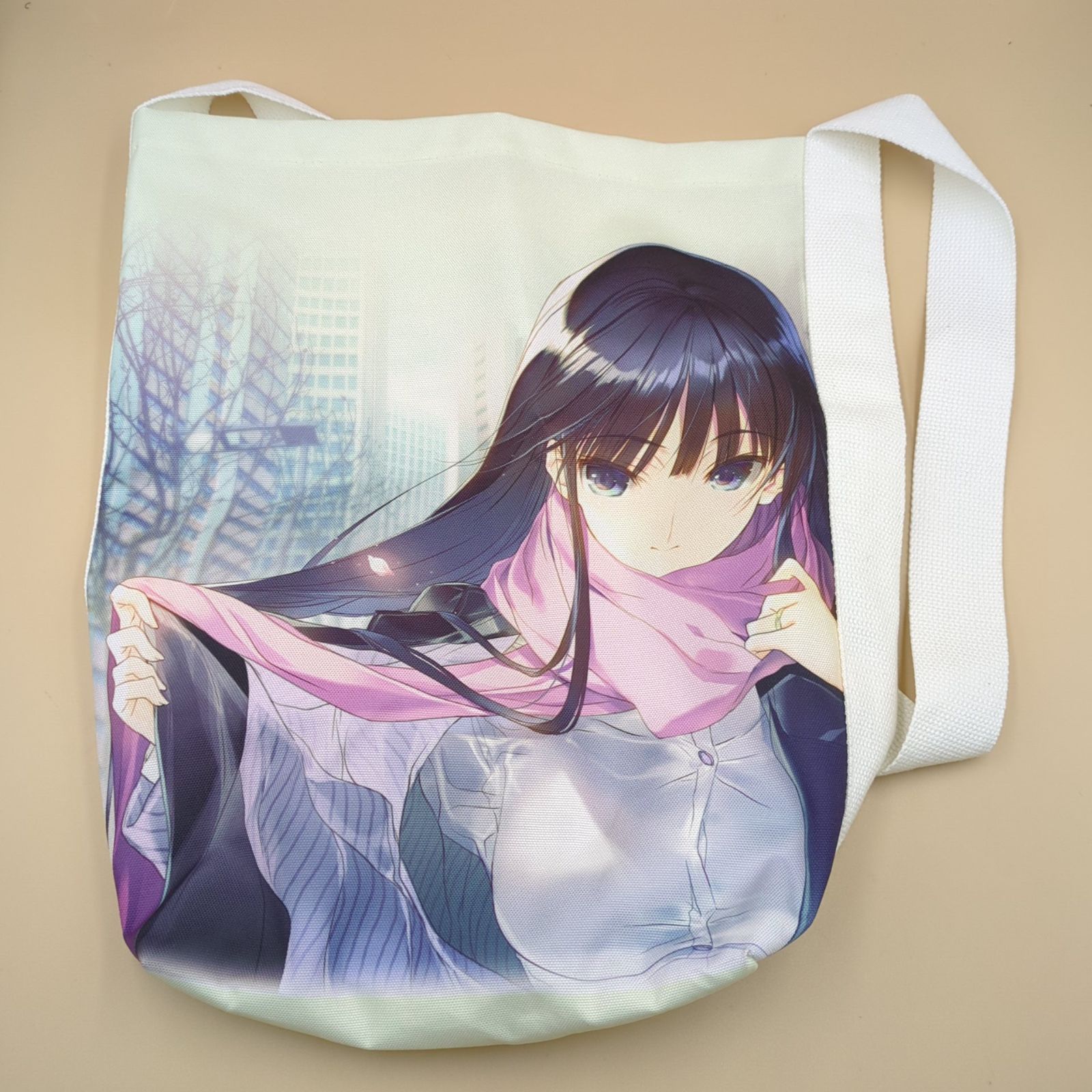 D39285】 [単品] 冬馬かずさ フルカラートートバッグ 「C91 WHITE 