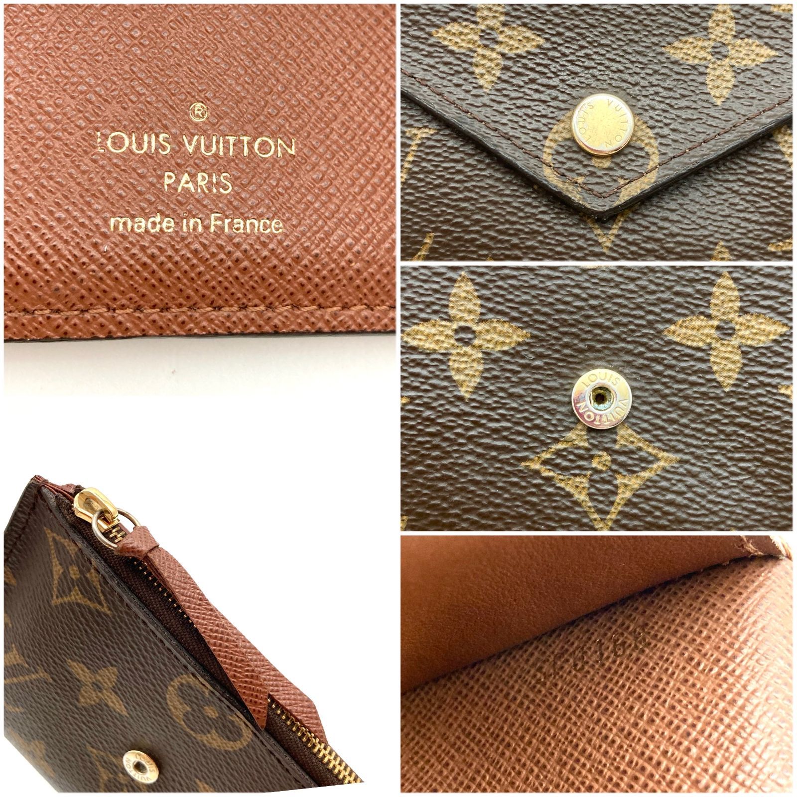 ルイヴィトン ポルトフォイユ ヴィクトリーヌ 三つ折り財布 短財布