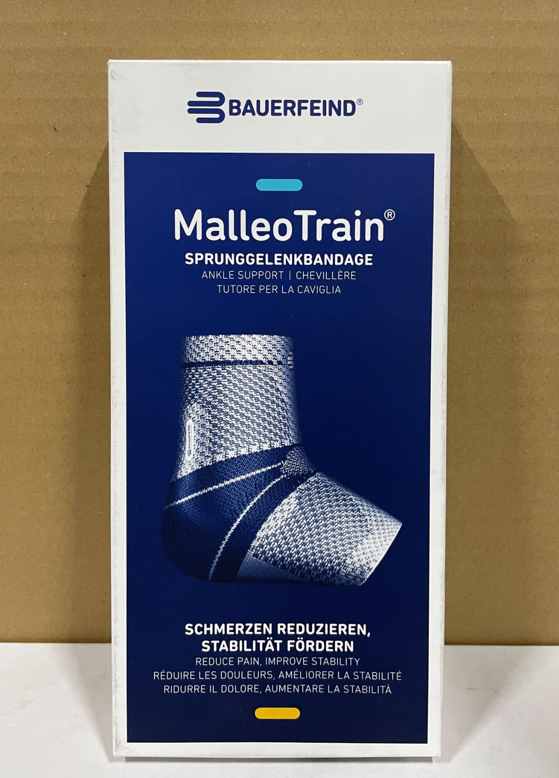 【新品未開封】 BAUERFEIND バウアーファインド Malleo Train 第8世代 左足用（マレオ トレイン）足首用サポーター 黒,ブラック Black 左 3 L