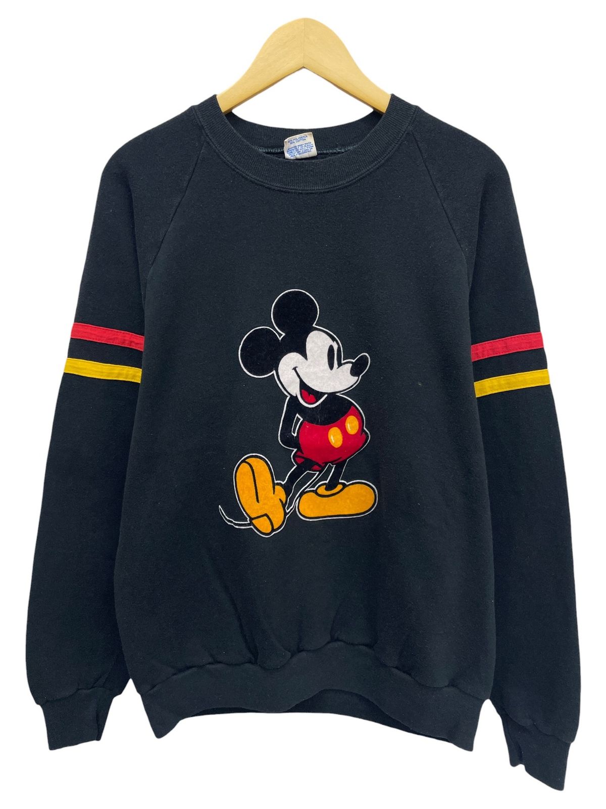 美品 70s-80s ヴィンテージスウェット 初期ミッキー USA ラグラン Disney (ディズニー) ミッキー MICKEY USA製 80s ビンテージ スエット