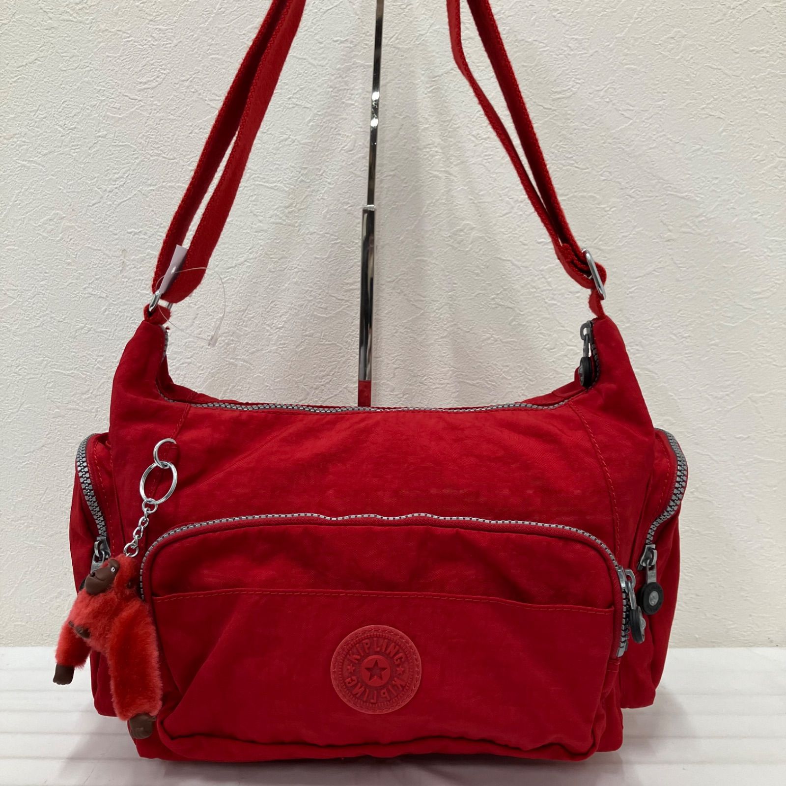 1493 KIPLING キプリング ショルダーバッグ チャーム付き モンキー 