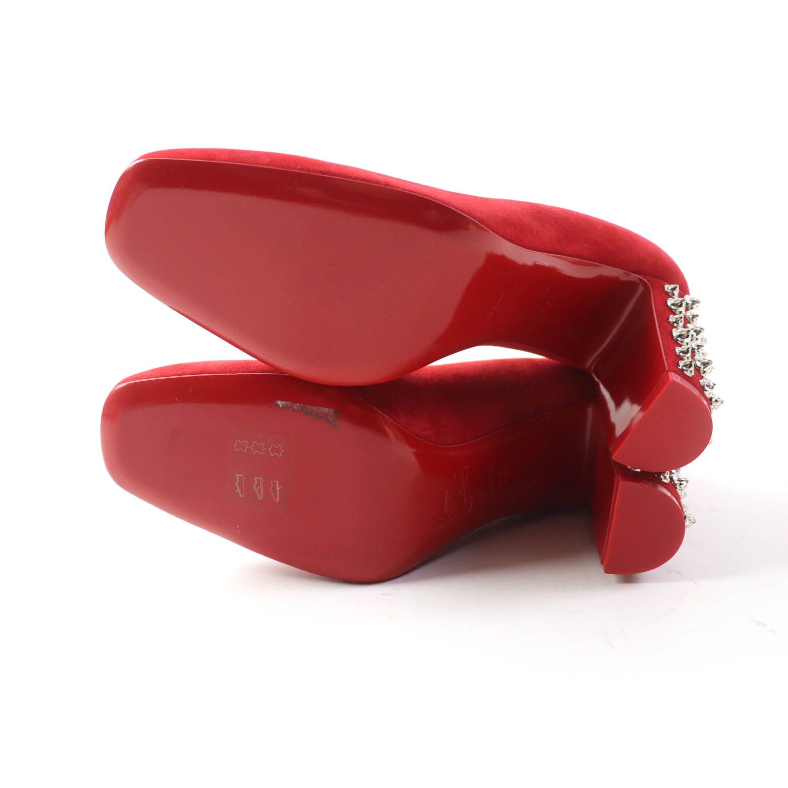 極美品☆Christian Louboutin クリスチャンルブタン スパイク スタッズ 