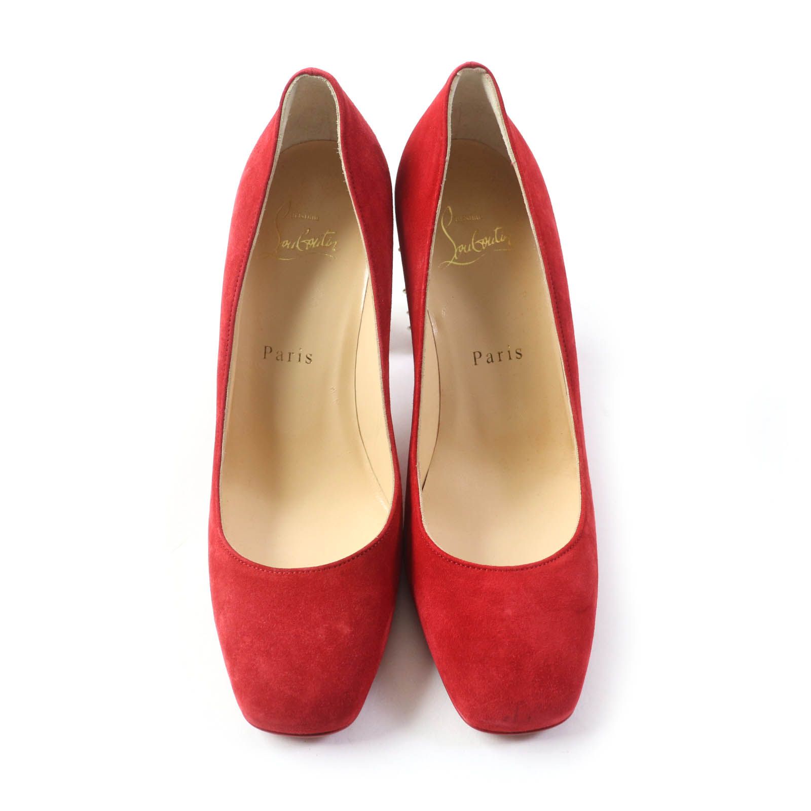 極美品☆Christian Louboutin クリスチャンルブタン スパイク スタッズ 