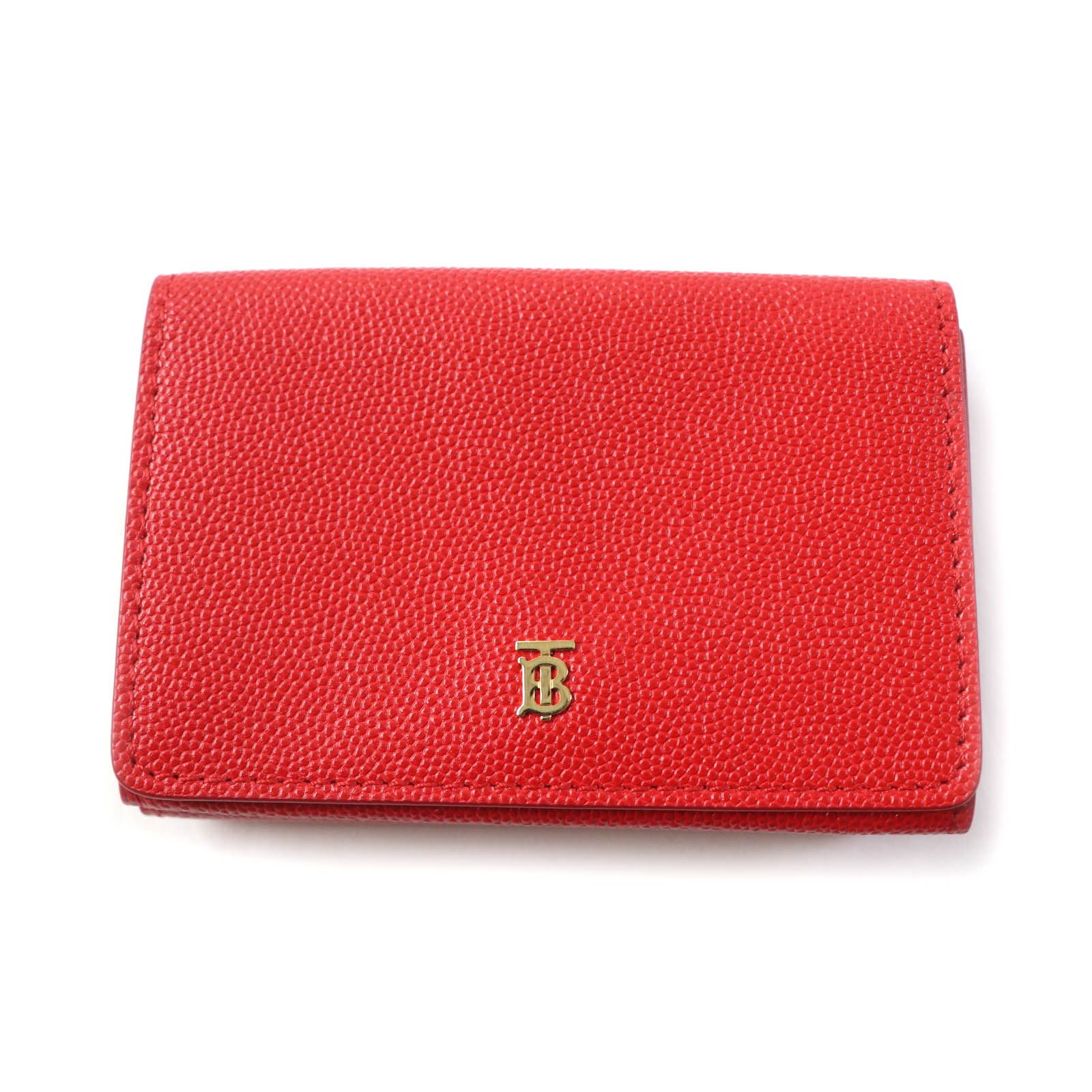未使用品☆BURBERRY バーバリー TBロゴ レザー コンパクトウォレット