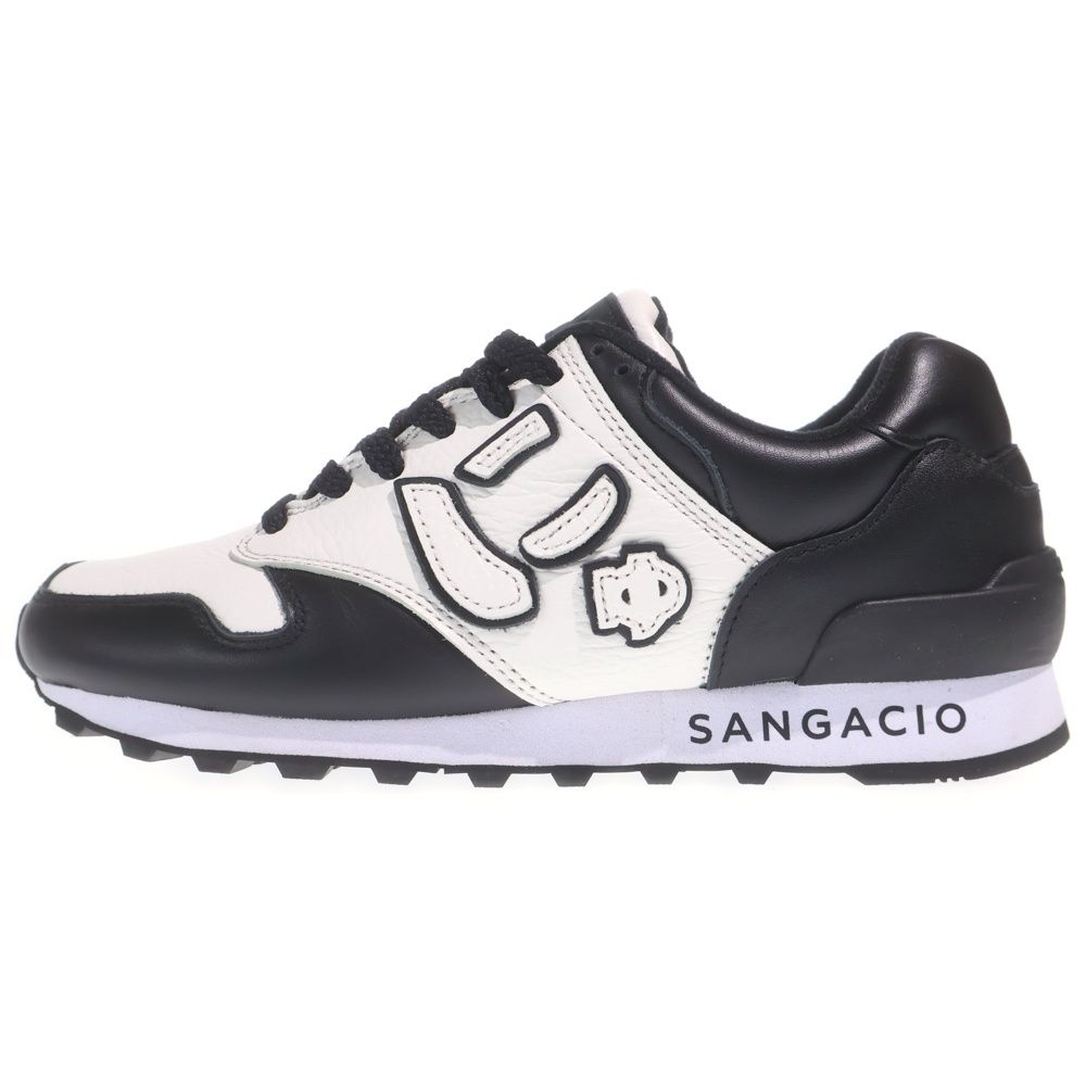 SANGACIO スニーカー にゅーず ブラック ホワイト SANGACIO にゅ スニーカー ホワイト/ブラック