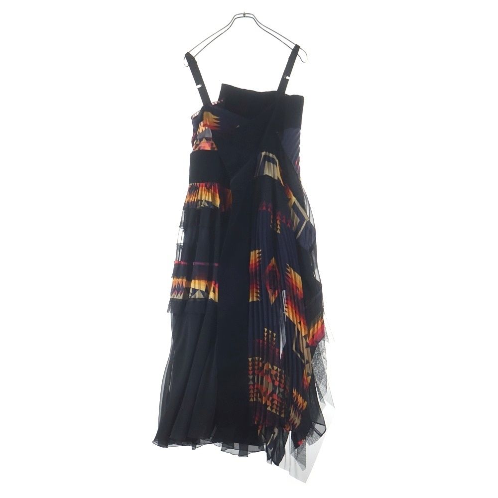 Sacai (サカイ) ×PENDLETON ペンドルトン ノースリーブ プリーツ 