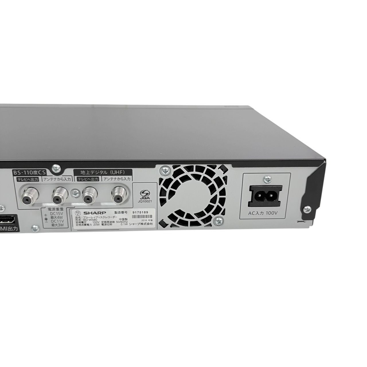 商品は100%正規品 SHARP BDレコーダー BD-W580 HDMI付き 【公式通販】