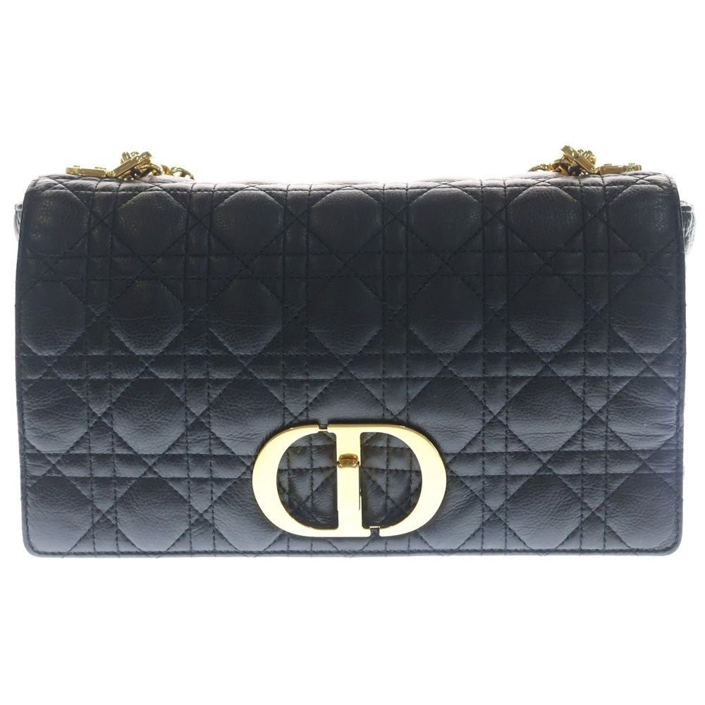 ◯ディオール カロ ラージ カナージュ ショルダーバッグ◯ DIOR (ディオール) カロ ラージ カナージュ ターンロック レザー