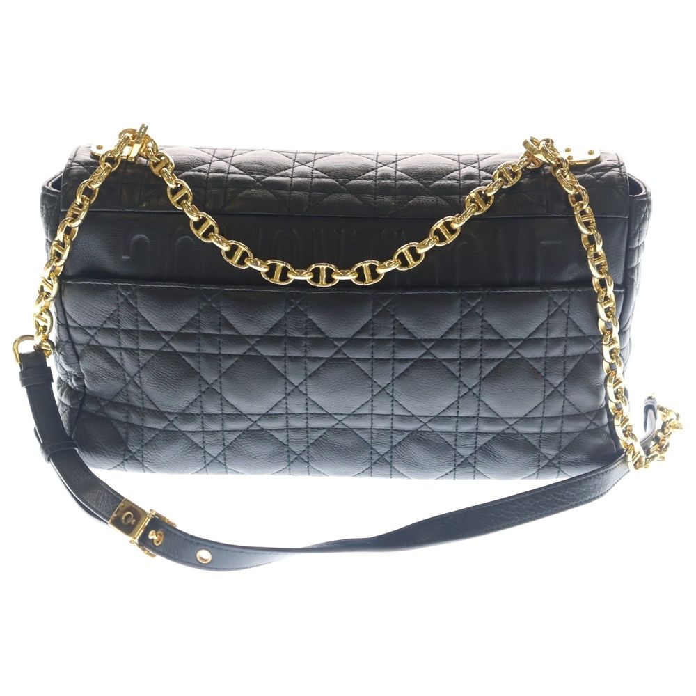 ◯ディオール カロ ラージ カナージュ ショルダーバッグ◯ DIOR (ディオール) カロ ラージ カナージュ ターンロック レザー