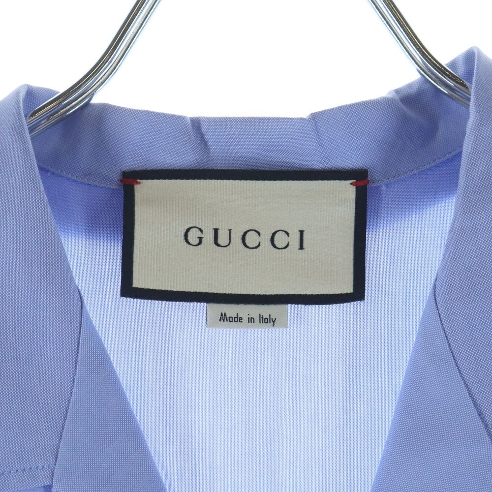 GUCCI (グッチ) ロゴスクリプト オーバーサイズボウリング半袖シャツ