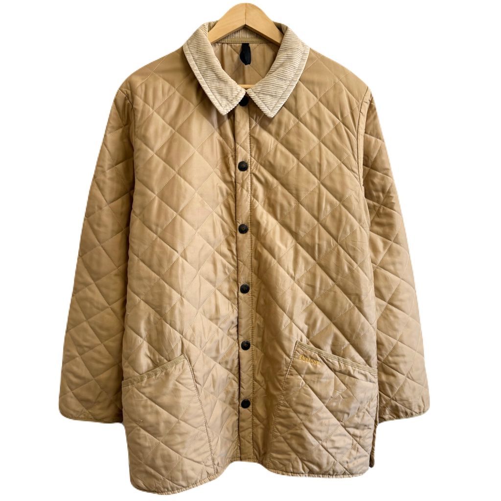 未使用級★Barbour バブアー 春物 襟コーデュロイJK ベージュ L 38 未使用級☆Barbour バブアー 春物 襟コーデュロイJK ベージュ L 38