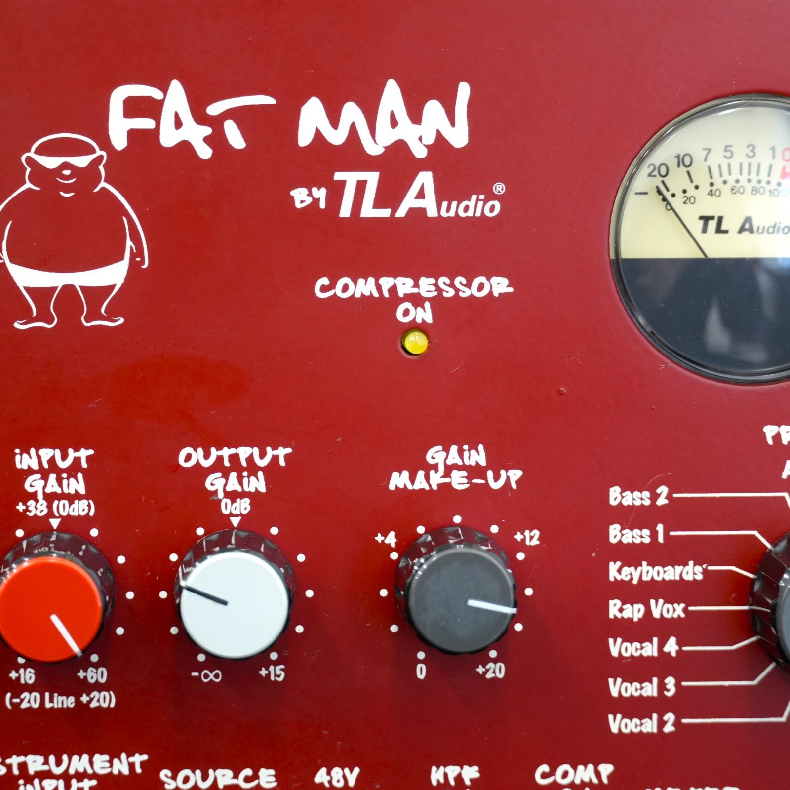 SJk]TL Audio FATMAN FAT2 真空管マイクプリアンプ コンプレッサー