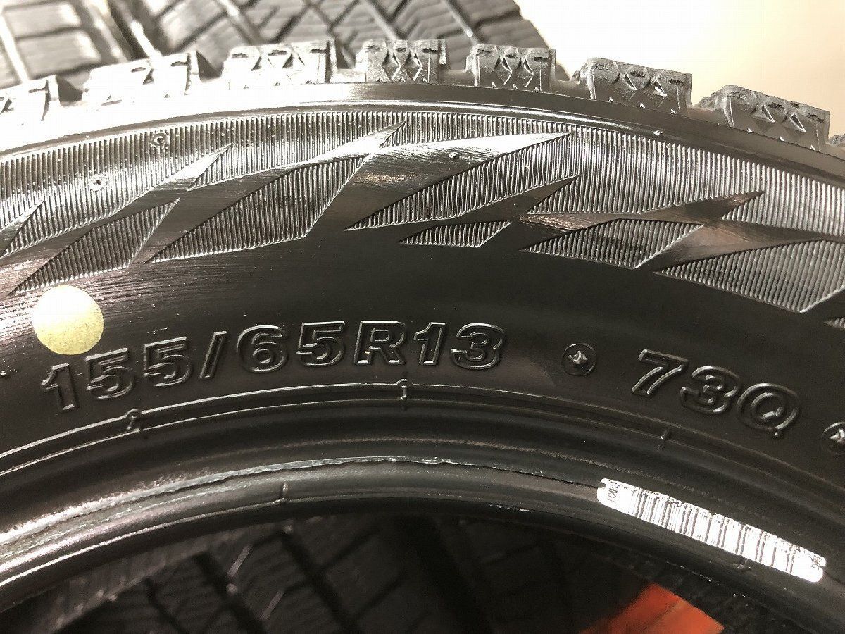 BS BRIDGESTONE BLIZZAK VRX2 155/65R13 13インチ スタッドレス 4本 21年製 バリ溝 ライフ ザッツ オッティ ミラジーノ等　(STK114)paypay決済可能 BS BRIDGESTONE BLIZZAK VRX2 155/65R13 13インチ スタッドレス 4本 21