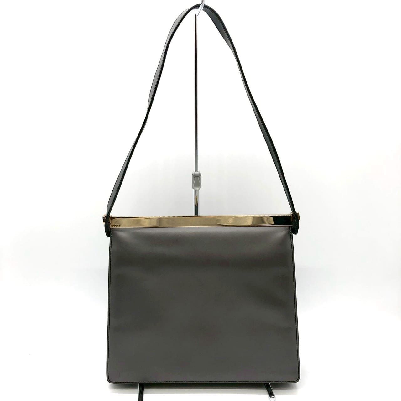 GUCCI グッチ 001 2058 ショルダーバッグ ワンショルダー レザー グレー レディース【中古】 GUCCI グッチ 001 2058 ショルダーバッグ ワンショルダー レザー