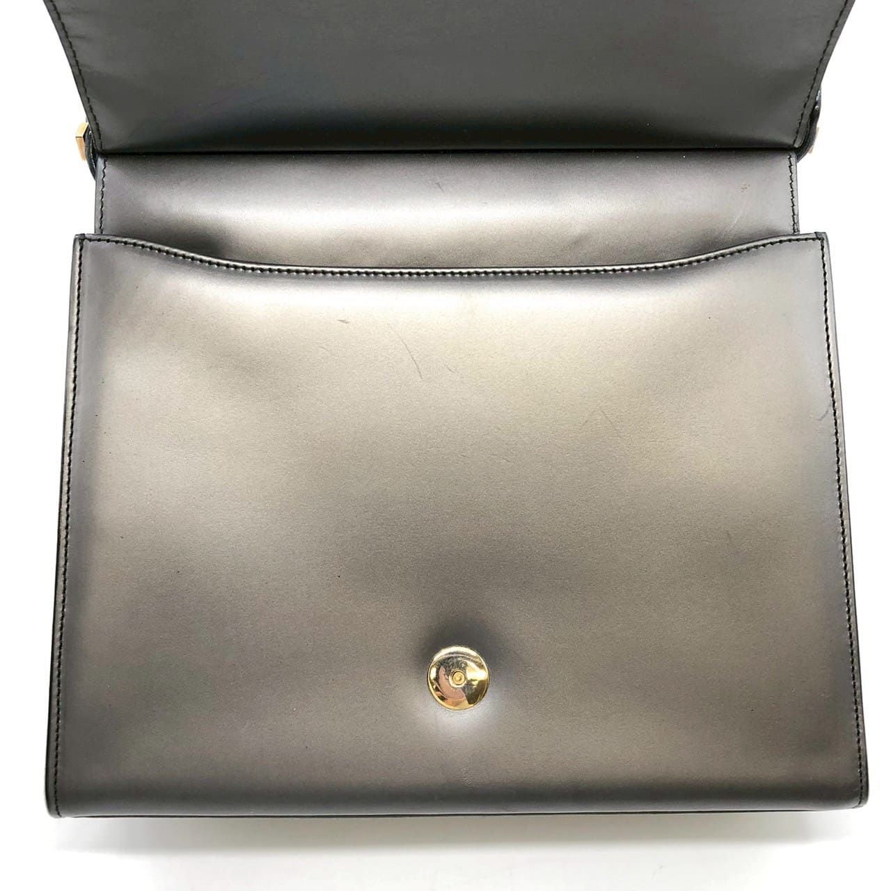 GUCCI グッチ 001 2058 ショルダーバッグ ワンショルダー レザー グレー レディース【中古】 GUCCI グッチ 001 2058 ショルダーバッグ ワンショルダー レザー