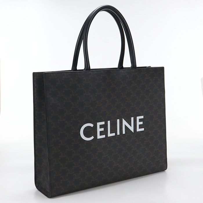 CELINE セリーヌ バーティカル カバ トリオンフキャンバス トート