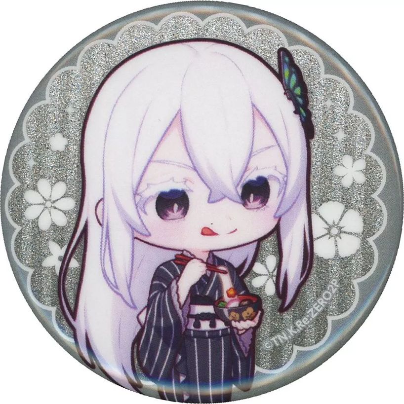 エキドナ Re:ゼロから始める拉麺生活 グリッター缶バッジ コレクション