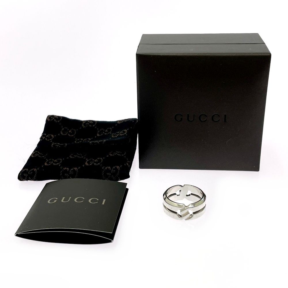 中古】【箱付き】 GUCCI グッチ シルバー ノットインフィニティ リング 