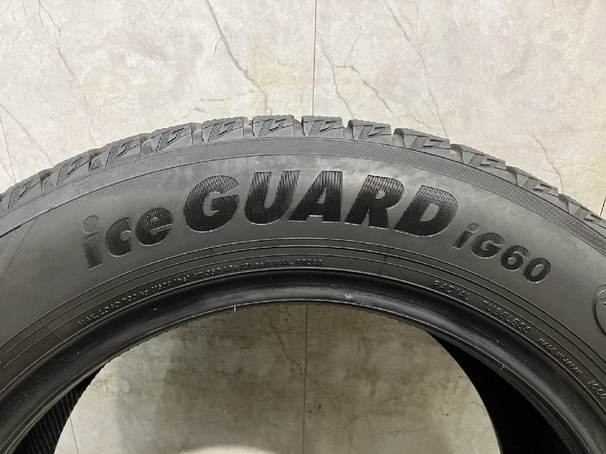 YOKOHAMA ice GUARD iG60 225/55R17 17インチ スタッドレス 2本 23年製 V37スカイライン フーガ MADA6等　(KTQ022) クレジットカード QRコード決済可能 YOKOHAMA ice GUARD iG60 225/55R17 17インチ スタッドレス 2本 23年製