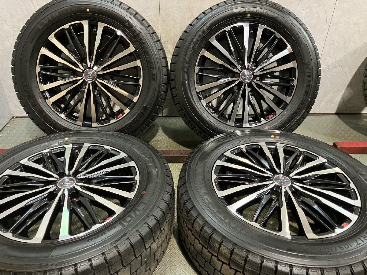 走行短め【DL VL01 235/60R17LT】スタッドレス【ENKEI SMACK CREST 17インチ 7J6HPCD130+55】24年 空気圧センサー グランエース用 (MTI100) クレジットカード QRコード決済可能 走行短め【DL VL01 235/60R17LT】スタッドレス【ENKEI SMACK CREST 17