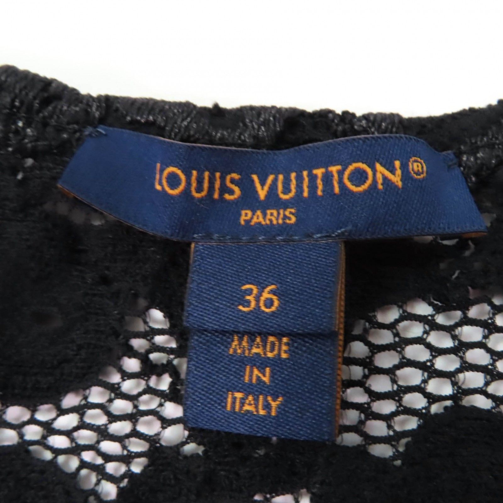 極美品☆LOUIS VUITTON ルイヴィトン 23SS 1ABDG9 フローラルレース 半袖 カットソー ブラック 36 イタリア製 正規品 レディース 極美品☆LOUIS VUITTON ルイヴィトン 23SS 1ABDG9 フローラルレース