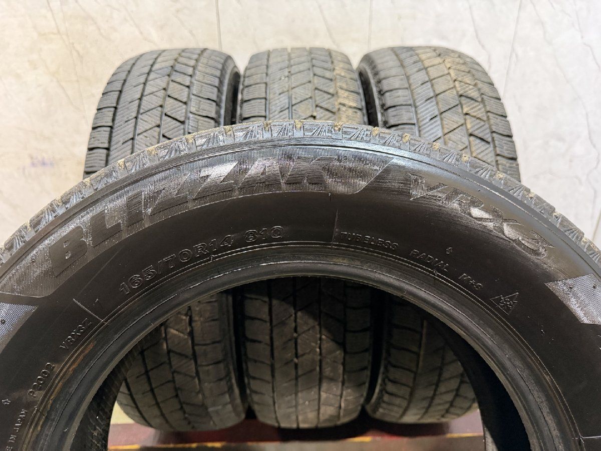BS BRIDGESTONE BLIZZAK VRX3 165/70R14 14インチ スタッドレス 4本 21 