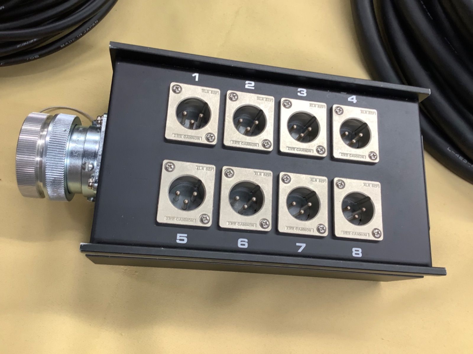 カナレ 8chコネクタボックス、XLRケーブル、マルチケーブル セット