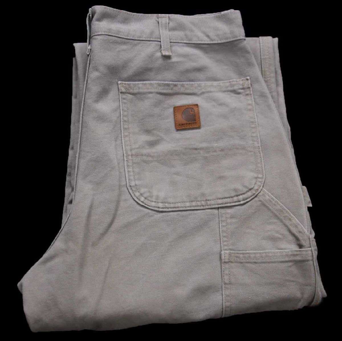 ア*ム様 Carhartt グレー　ペインターパンツ　ダック生地　メキシコ製 メキシコ製 carharttカーハート ダック地 ペインターパンツ デザート