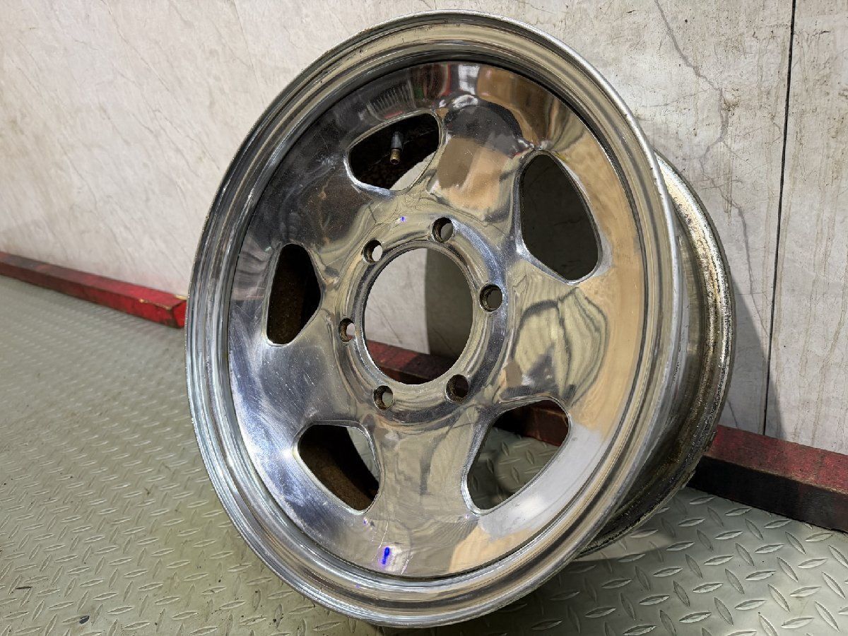 【希少】三菱 デリカスターワゴン 純正メッキホイール 15インチ 2本 6J6HPCD139.7+25　(MHA810) クレジットカード QRコード決済可 希少】三菱 デリカ スターワゴン 純正 メッキ 鉄 スチールホイール 15
