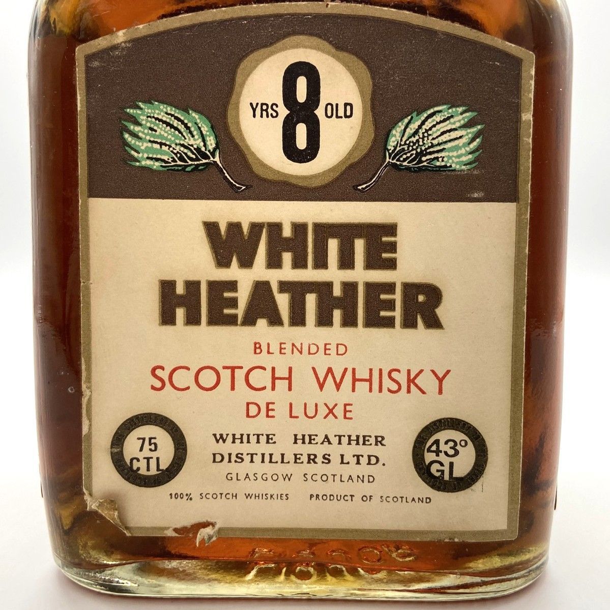 未開栓 洋酒 ホワイトヘザー 8年 WHITE HEATHER ブレンデッドスコッチ