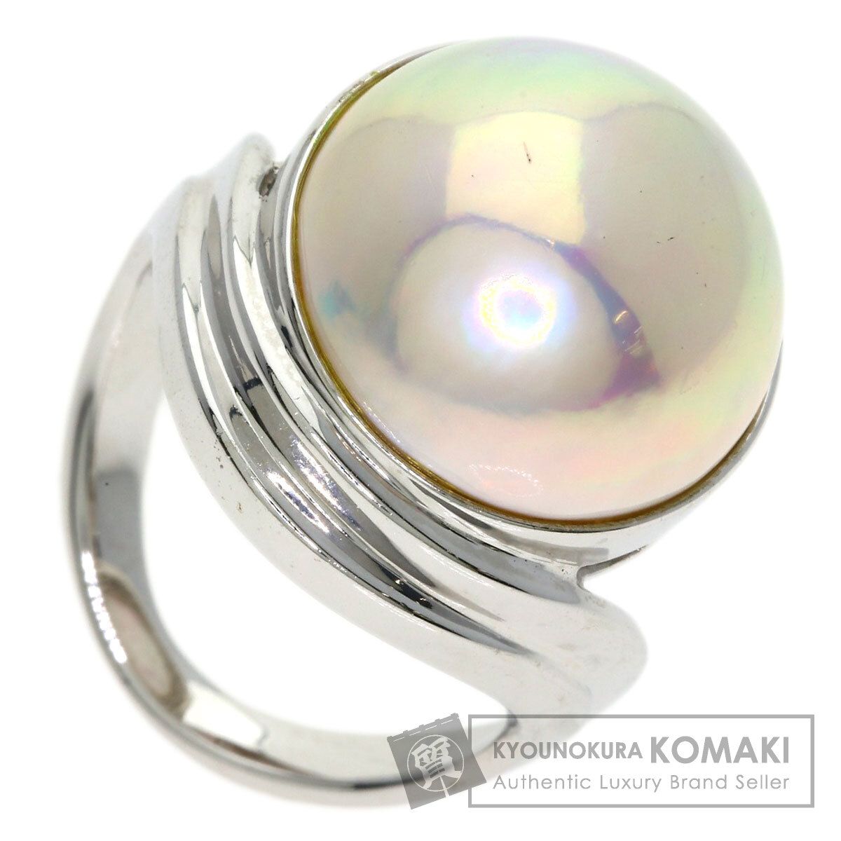 TASAKI タサキ マベ パール 真珠 リング・指輪 K14WG レディース [中古 