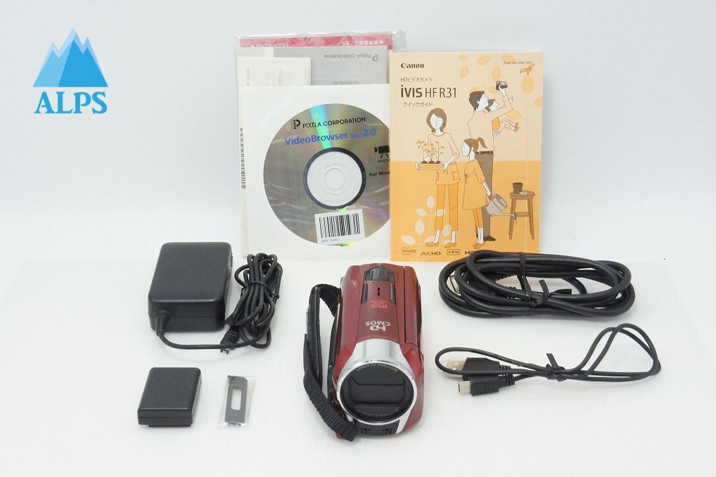 Canon iVIS HFR31 レッド 本体と付属品 Canon iVIS HFR31 レッド 本体と付属品 【公式通販】
