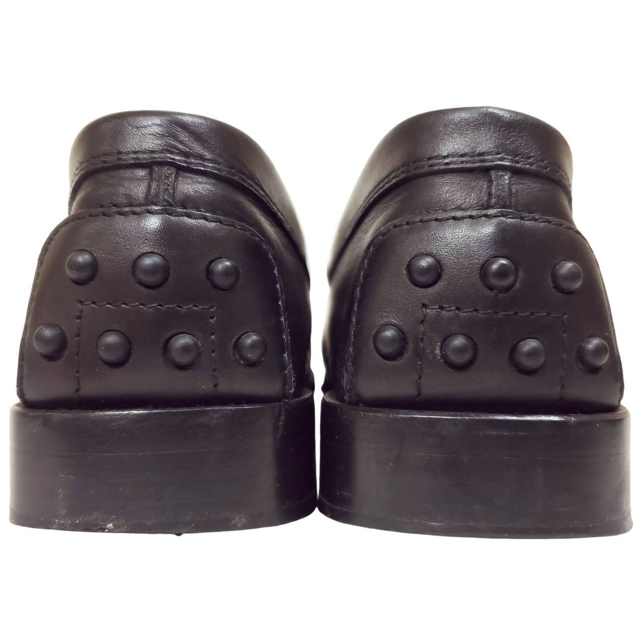 トッズ 美品 ローファー 本革 レザー ブラック EU34 - メルカリ