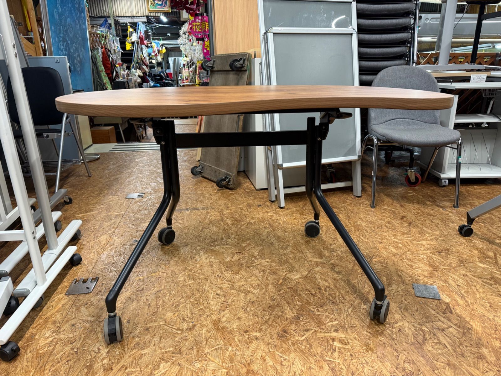 定価19万 ホウトク フラップテーブル 幅1100×高さ720mm キャスター付き