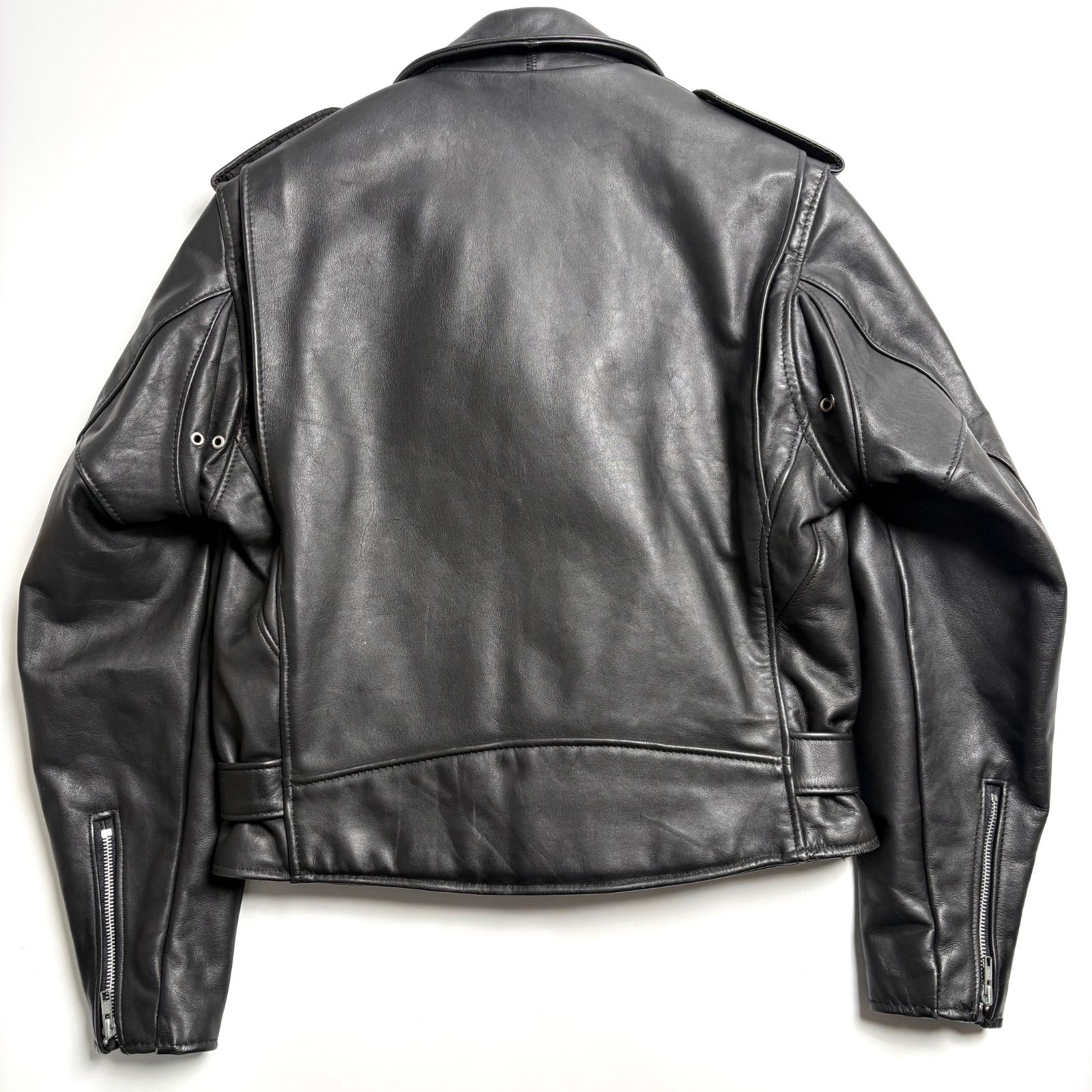 米国製】SCHOTT レザー ライダースジャケット 黒 40 本革 613 - メルカリ
