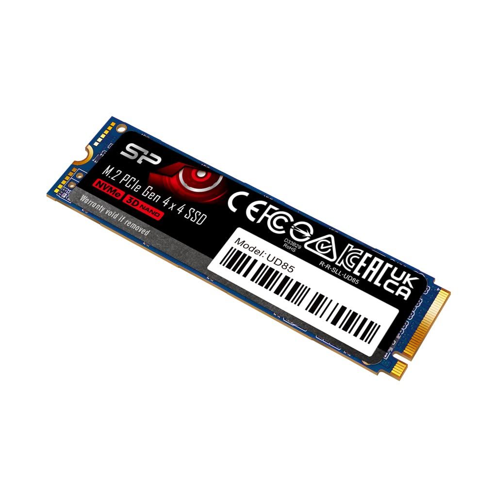 SP Silicon Power シリコンパワー SSD 1TB【ハイコストパフォーマンスSSD】最大読込 3,600MB/s 最大書込み 2,800MB/s 3D NAND M.2 2280 PCIe4.0×4 NVMe1.4 SP01KGBP4 [1TB]