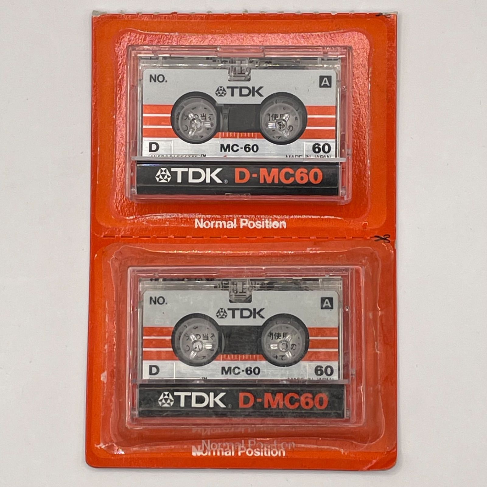 中古/現状品】TDK マイクロカセットテープ D-MC60 2個セット 60分 